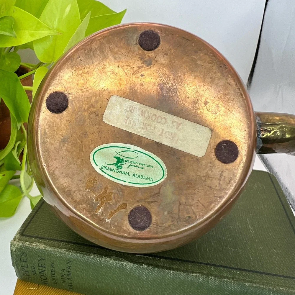Vintage Copper Kettle Greenbrier Birmingham Alabama Farmhouse Kitchen French